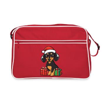 Cadeaux de Noël Teckel Teckel - Sac Retro - rouge/blanc - Devant