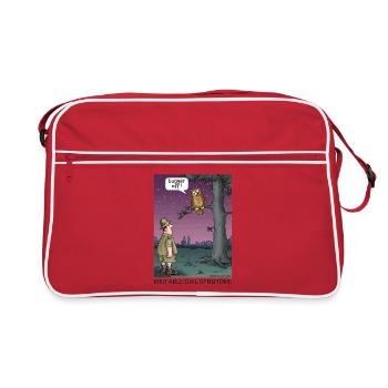 Irritable Owl Syndrome - Retro Bag - red/white - Front