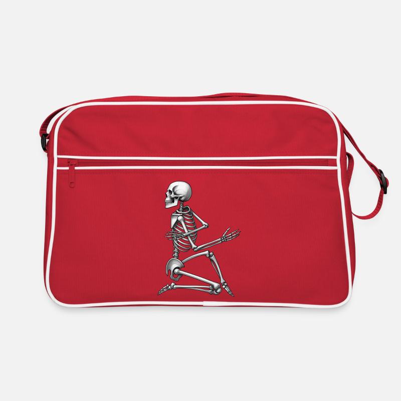 SKELETON DANCER - black & white Sac Retro