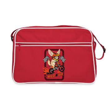 Wild & Six Fennek Motocross - Retro Bag - red/white - Front