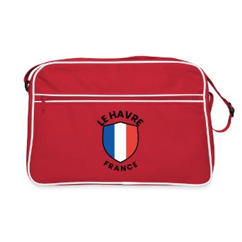 Drapeau français avec bleu et blanc rouge - Sac Retro - rouge/blanc - Devant