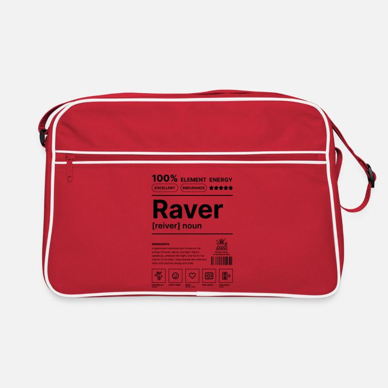 Raver-Lebensstil Retro Tasche