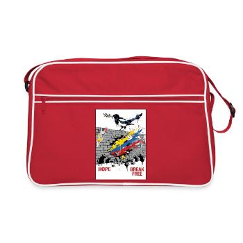 Hope Break Free Colombia Street Art - Retro Bag - red/white - Front