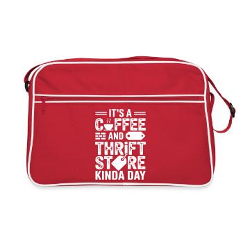 Coffee Thrift Store Vibe - Retro Bag - red/white - Front