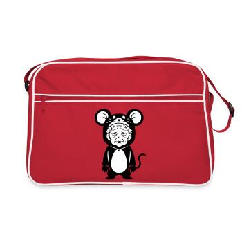 Karnevalsmuffel Maus - Sac Retro - rouge/blanc - Devant