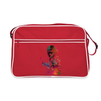 Dart Player Sports Art #darts #sport - Retro Bag - red/white - Front