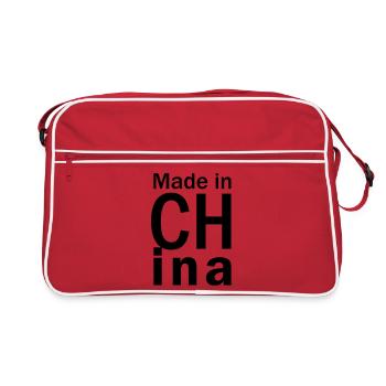 Fabriqué à CHina - Sac Retro - rouge/blanc - Devant