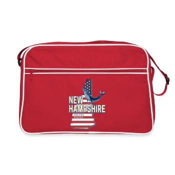 New Hampshire United States USA Souvenir - Retro Bag - red/white - Front