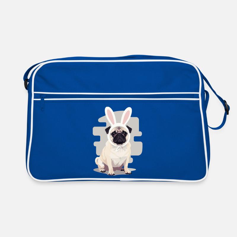 Mops Bunny Retro Tasche