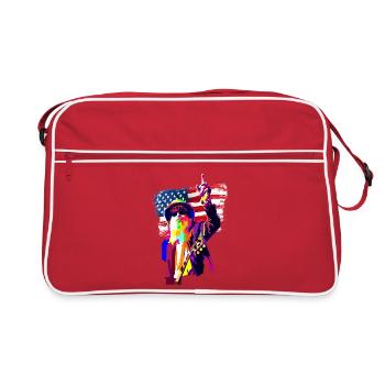 US Rock Sound Pop Art - Retro Bag - red/white - Front
