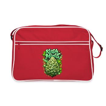 Kush Mints Graffiti Bud Print - Retro Bag - red/white - Front