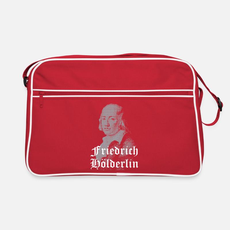 Friedrich Hölderlin portrait design Retro Bag