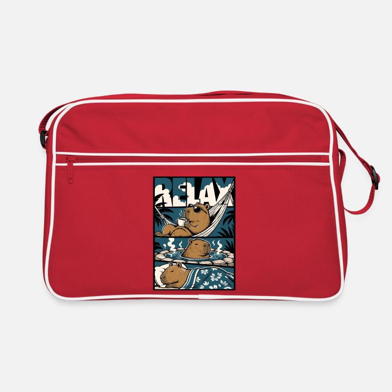Relax Capybara Wellness Motif Retro Bag