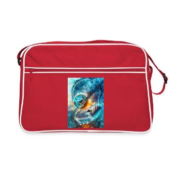 Anneau Spatial Bleu avec Feu - Sac Retro - rouge/blanc - Devant