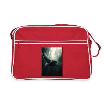 Rochen Mantarochen - Retro Tasche - Rot/Weiß - Vorne