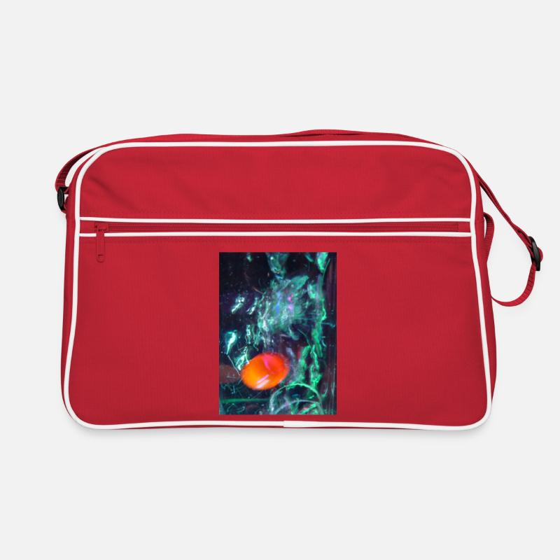 Neon Nebula with Orange Core Retro Bag