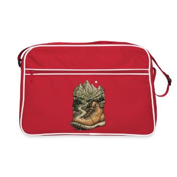 Randonnée - Aventure en plein air - Sac Retro - rouge/blanc - Devant