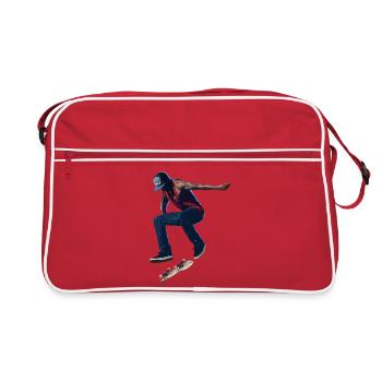 Saut au néon en Urban Burst - Sac Retro - rouge/blanc - Devant