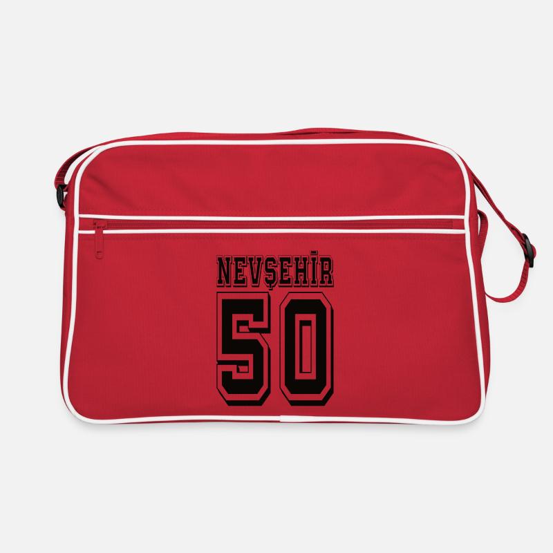 Nevsehir 50 - Retro Tasche - Rot/Weiß