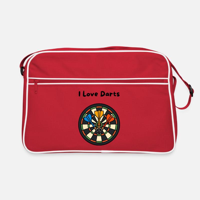 Cible de fléchettes kaléidoscope avec des flèches Sac Retro