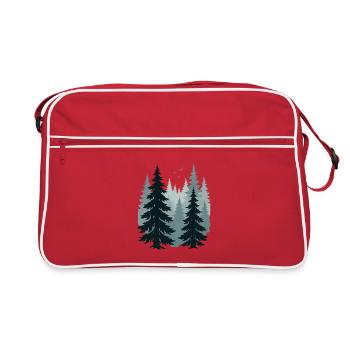 Misty Pines - Retro Bag - red/white - Front