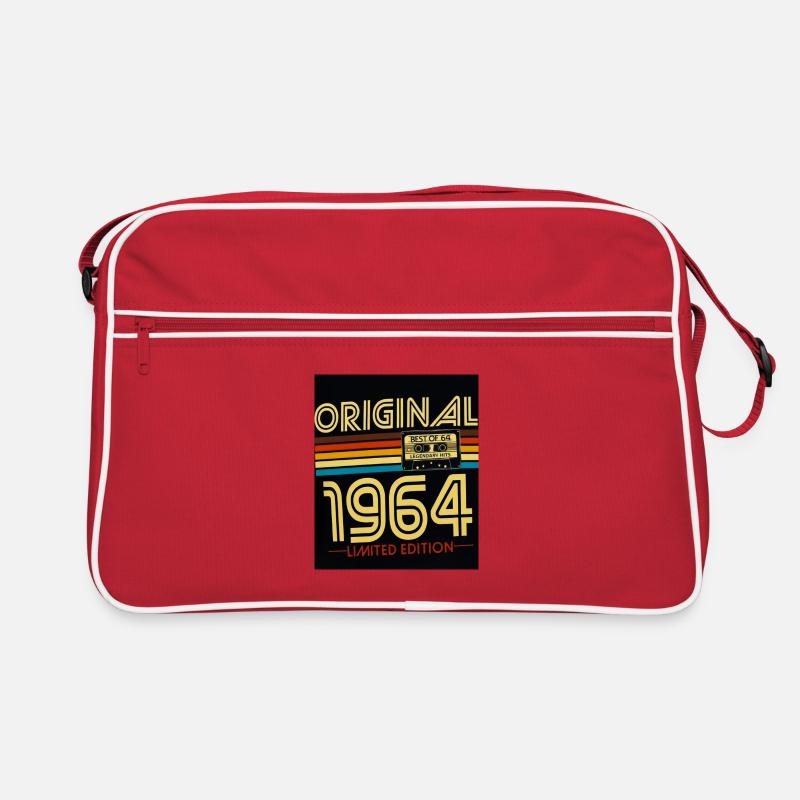 Original 1964 Limited Edition - Retro Tasche - Rot/Weiß