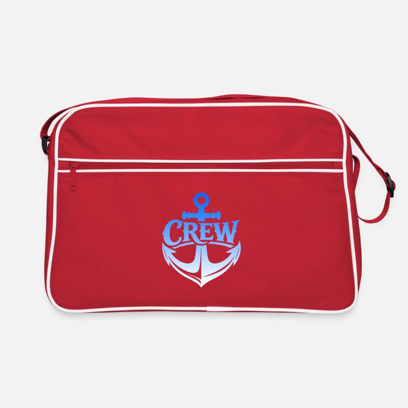 Anker Crew Nautik Emblem Retro Tasche