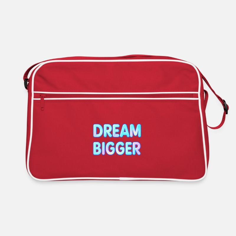 Dream Bigger Gradient Typography Retro Bag