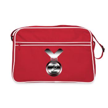2e prix d'argent pour toute réalisation - Sac Retro - rouge/blanc - Devant