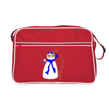 It s cool man - Retro Bag - red/white - Front