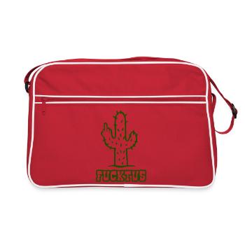 Fucktus - Fuck you Cactus - Majeur - Sac Retro - rouge/blanc - Devant