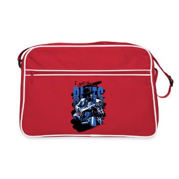 Got the blues - Retro Tasche - Rot/Weiß - Vorne