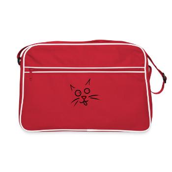 Chat - Sac Retro - rouge/blanc - Devant