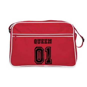 Partenaire de la reine roi amour - Sac Retro - rouge/blanc - Devant