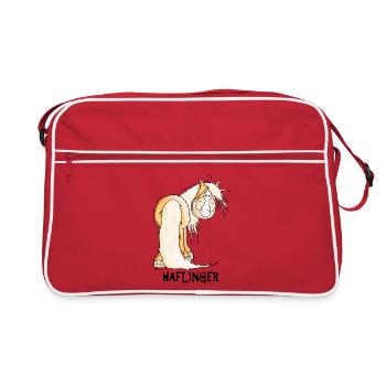 Happy Haflinger - Retro Bag - red/white - Front