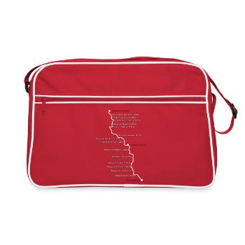 Parcours blanc GR20 - Sac Retro - rouge/blanc - Devant