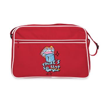 Bouche chaude avec de la glace - Sac Retro - rouge/blanc - Devant