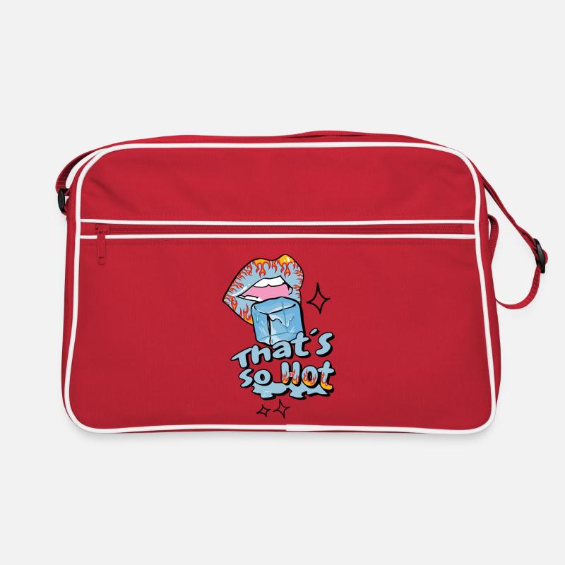 Bouche chaude avec de la glace Sac Retro