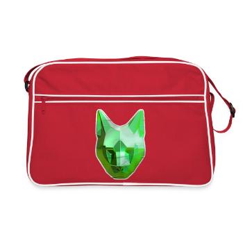 Chat Cristal Vert - Sac Retro - rouge/blanc - Devant