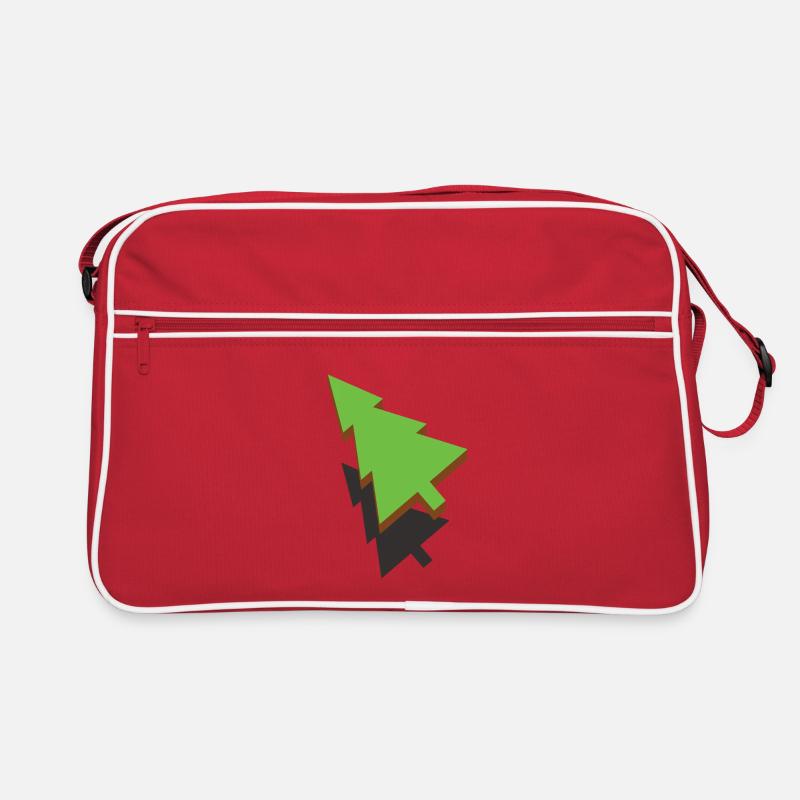 3d Weihnachtsbaum Retro Tasche