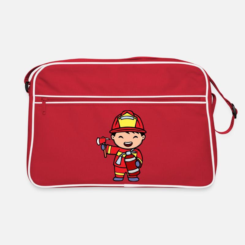 Fire extinguishers Firefighters Fire protection Retro Bag