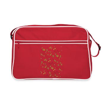 Feuilles d’automne Feuilles d’été Motif - Sac Retro - rouge/blanc - Devant