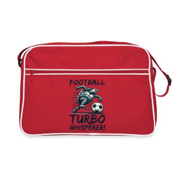 TURTLE FOOTBALL STAR: FOOTBALL TURBO WHEASPERER - Retro Bag - red/white - Front
