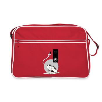 Catching fly - Retro Tasche - Rot/Weiß - Vorne