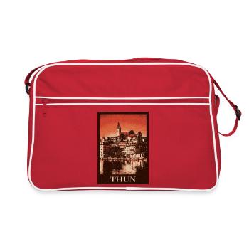 Thun Skyline - Retro Tasche - Rot/Weiß - Vorne