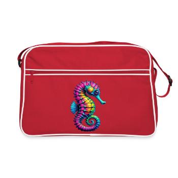 Seahorse - Retro Bag - red/white - Front