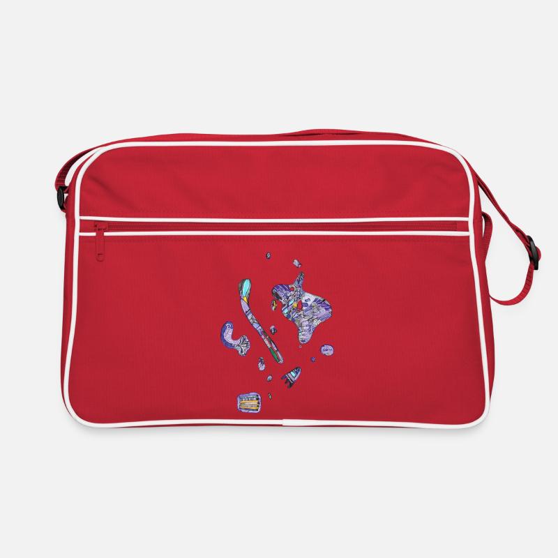 Bunte Flecken Retro Tasche