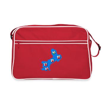 Région Languedoc Roussillon - Sac Retro - rouge/blanc - Devant