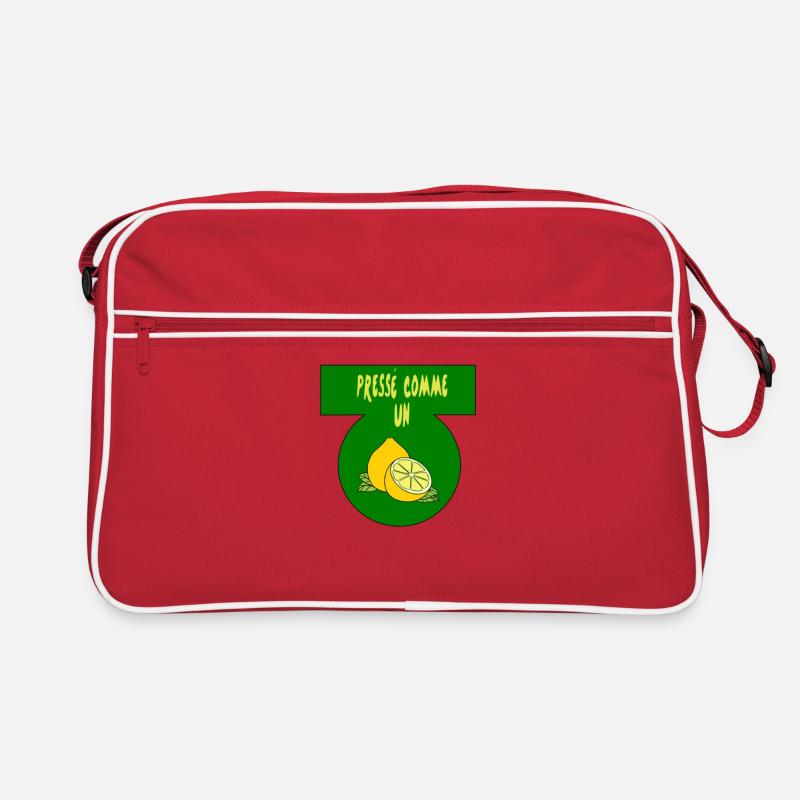 Ausgepresst wie eine Zitrone Retro Tasche