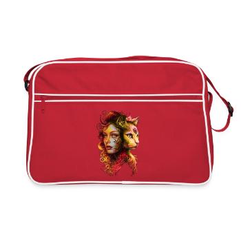 Nature mystique et surréaliste - Sac Retro - rouge/blanc - Devant
